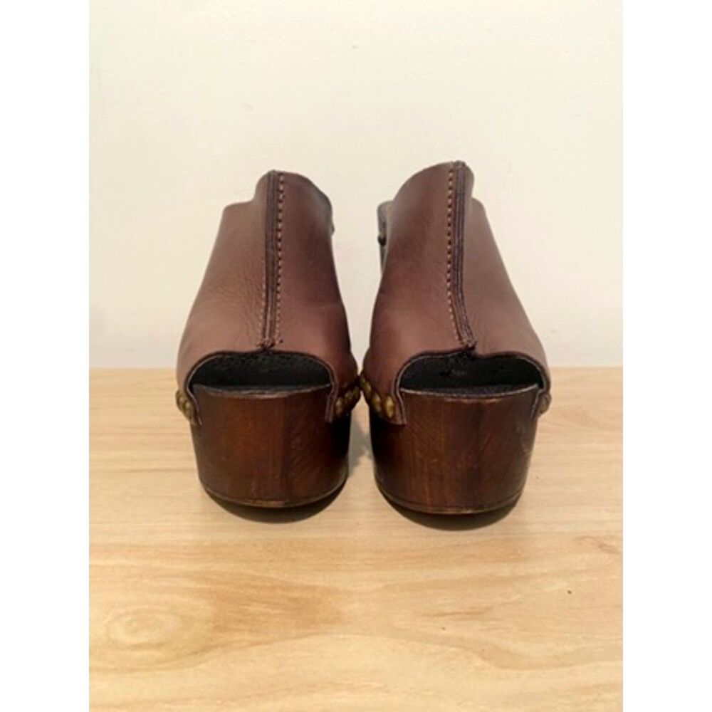 Charles David Platform Clogs – Brown Leather size 7 - Picture 3 of 8